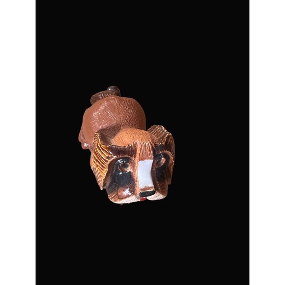 Artesania Rinconada 118 Adult St Bernard Dog Figurine  Glass Tongue Retired - Picture 7 of 10